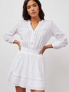 Rails Jasmine Linen Dress White Lace